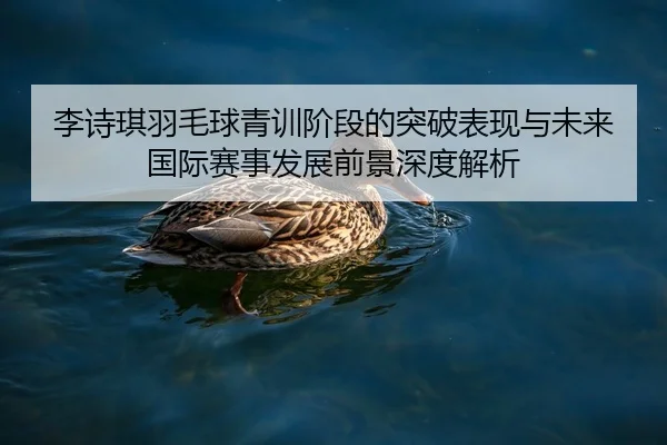 李诗琪羽毛球青训阶段的突破表现与未来国际赛事发展前景深度解析
